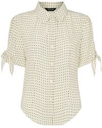 Whistles - Oval Spot Tie Sleeve Shirt, Wood/Metal - Lyst