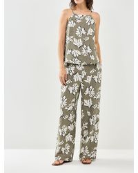 Vero Moda - Wide Leg Trousers Multi - Lyst