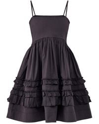 Ganni - Stretch Mini Strap Dress - Lyst