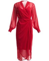 Never Fully Dressed - Women's Sheer Midi Vienna Dress - Lyst