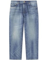 LK Bennett - Women's Fara Mid Indigo Denim Cropped Jeans - Lyst