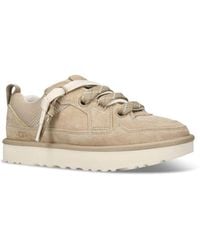 UGG - Lo Lowmel Suede Lace Up Trainers Mustard Seed - Lyst