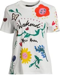 Weekend by Maxmara - Women's Printed Jersey T-shirt - Lyst