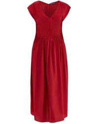 Eileen Fisher - V-Neck Full Length Dress - Lyst