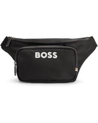 BOSS - Structured Belt Bag With Contrast Logo - Lyst