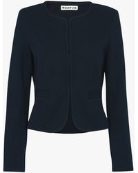 Whistles - Women's Collarless Jersey Jacket - Lyst
