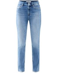PAIGE - Gemma High Rise Cigarette Jeans - Lyst