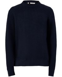 SELECTED - Knit Structure Crew Neck - Lyst