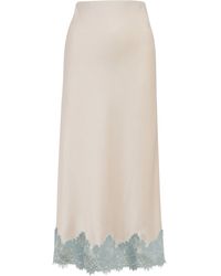 Forever New - Adele Lace Trim Midi Skirt - Lyst