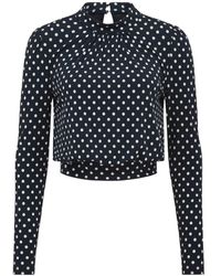 Forever New - Women's Beatrice High Neck Spotted Top - Lyst
