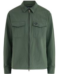 Fred Perry - Zip Through Overshirt - Lyst