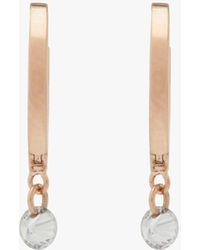 La Brune Et La Blonde - Women's Mini 360° Hoop Earrings, 2 Gsi Diamonds. - Lyst