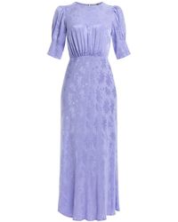 RIXO London - Women's Lucile Midi Dress - Lyst