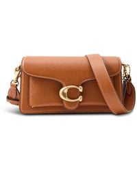 COACH - Tabby 20 Polished Pebble Shoulder Bag Amber - Lyst