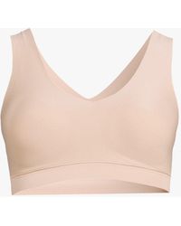 Chantelle - Soft Stretch V Neck Padded Crop Top - Lyst