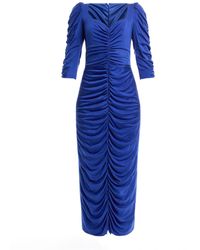 Costarellos - Women's Sofiana Ruched Jersey Midi Dress - Lyst