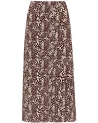 Whistles - Women's Micro Leopard Print Wrap Skirt - Lyst