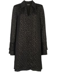 Whistles - Metallic Dobby Mini Dress - Lyst