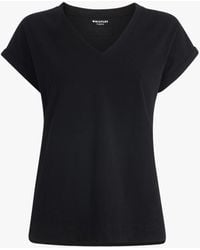 Whistles - Willa V-Neck Cotton T-Shirt - Lyst