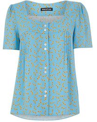 Whistles - Women's Floral Crescent Top - Lyst