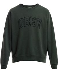 Obey - Men's Extra Heavyweight Pigment Dyed French Terry Crew - Lyst