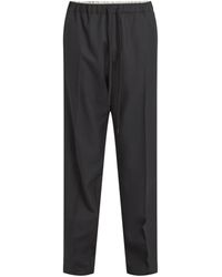 MM6 by Maison Martin Margiela - Men's Tapered Leg Tailoring Wool Trousers - Lyst