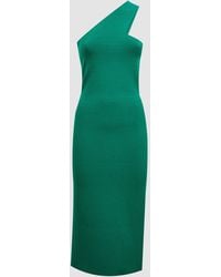 Reiss - Lola Knitted One Shoulder Bodycon Midi Dress - Lyst