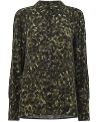Whistles - Animal Print Collared Shirt - Lyst