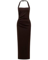 Forever New - Georgie Halter Neck Ruched Bodycon Dress - Lyst