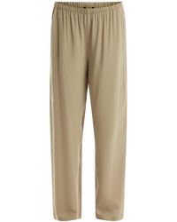 Eileen Fisher - Women's Silk Georgette Crepe Straight Pant - Lyst