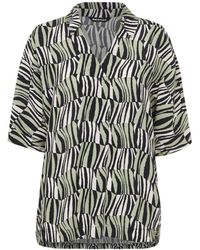 Whistles - Women's Checkerboard Tiger Boxy Shirt - Lyst