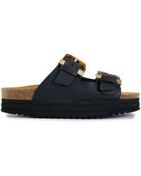 V.Gan - Vegan Plum Tortoiseshell Comfort Footbed Sandals - Lyst
