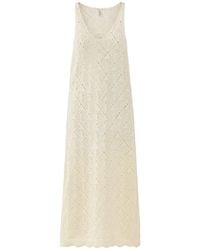 ONLY - Sunflower Strap Midi Dress Cream - Lyst