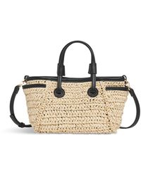 Whistles - Women's Aylin Mini Straw Tote Bag - Lyst