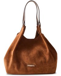 Gianni Chiarini - Dua Large Suede Tote Bag - Lyst