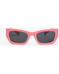 Miu Miu - Women's Mu 09ws Thick Frame Logo Acetate Sunglasses - Lyst