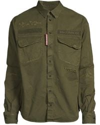 DSquared² - Men's Ranger Two Pocket Heavy Twill Shirt - Lyst