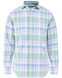 Polo Ralph Lauren - Custom Fit Check Oxford Shirt, Cotton - Lyst