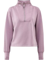 Sweaty Betty - Sand Wash Half Zip Crop Sweatshirt - Lyst