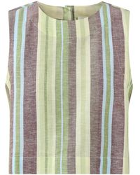 roandzo - Stripe Shell Top - Lyst
