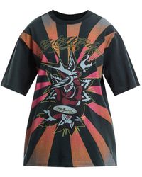 Ed Hardy - Women's Hollywood Swallow Relaxed Tshirt - Lyst