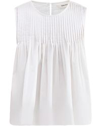 SELECTED - Sophia Sleeveless Pleated Top - Lyst
