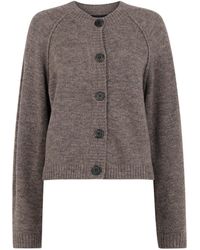Whistles - Mix Crew Cardigan - Lyst