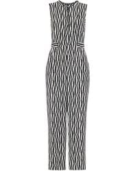 Whistles - Josie Optical Rope-pattern Woven Jumpsuit - Lyst