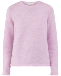 SELECTED - Lulu Crew Neck Jumper Lilac - Lyst