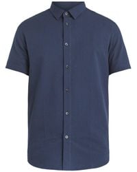 Armani Exchange - Men's Seersucker Short Sleeve Shirt - Lyst