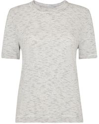 Whistles - Rosa Double Trim Stripe T-Shirt, Cotton - Lyst