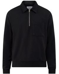 Wax London - Reeve Quarter-Zip Loopback Sweatshirt - Lyst