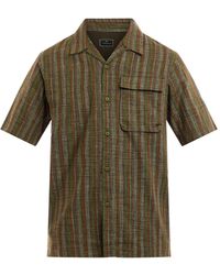 Maharishi - Men's Shortsleeve Japanese Wagara Shirt - Lyst