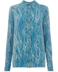 Whistles - Zebra Button Through Shirt, Wood/Metal - Lyst